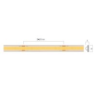 XSOLIS IP67 24V 8W/m 5m 256LED/m 4000K C