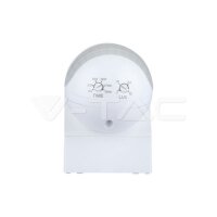 PIR Wall Sensor With Moving Head White, VT-8028 V-TAC SKU5088