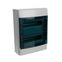 Nástěnná rozvodnice ABB IP65/24M, Mistral65 vč. N/PE, průhledná dvířka