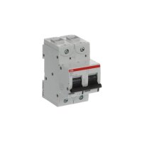 S802N-C25 jistič 2p char. C 25A s klecovou svorkou Icu 36kA ABB 2CCS892001R0254