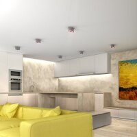 MANTOVA II stropní česaný hliník 230V GU10 2x35W RENDL R12733