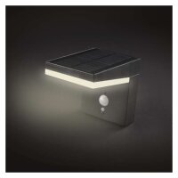 LED zahradní solární nástěnné svítidlo s čidlem soumraku VEREA 10,7x15,4x13 cm