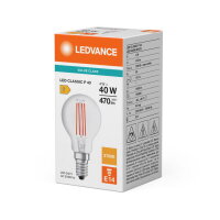 Světelný zdroj LED CLASSIC P V 4W 827 Clear E14 LEDVANCE 4099854497810