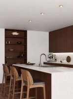 Vestavné svítidlo BARRANCO GU10 d90 4,5W IP20 matný nikl  EGLO 902258