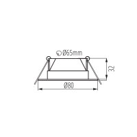 Vestavné  LED svítidlo FIZU CCT B KANLUX 39260