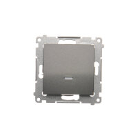 Přepínač křížový, s orientačním LED, řazení 7So, 10AX, 250V, antracit mat