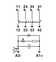 Reléový modul RIF-RPT-LDP-24DC/2X2/2X1/AU/FG PHOENIX CONTACT 1148699