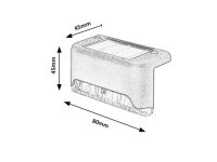 Fasádní svítidlo ISPRA LED 0,06W 3000K RABALUX 77166
