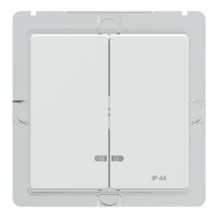 Kryt spínače dvojitý průzory IP44,Active SCHNEIDER MEG3424-0325