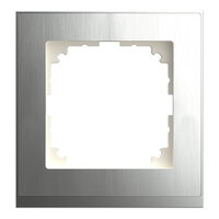 Rámeček Merten M-Pure Decor, jednonásobný, Stainless steel MEG4010-3646