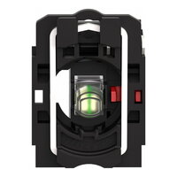 Schneider ZB5AW0B12 Polosestava objímky, 1 V, 24V, bílá