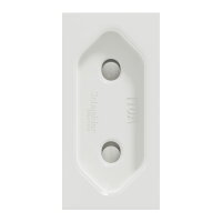 Zásuvka NOVÁ UNICA 230V/10A pro ploché vidlice, 1M, Bílá SCHNEIDER NU303118