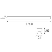 Lištové svítidlo MAG FLEX 150, W DALI 21W 4000K bílá LED2 6320641D