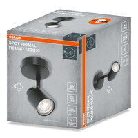 LED SPOT PRIMAL BLACK 1XGU10 ROUND BLACK OSRAM 4099854587320