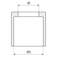 Vývodka rovná vnější PE pro ocelové trubky EN pr. 63 mm. KOPOS 4863_KA