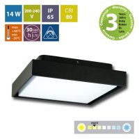 LED svítidlo Andromede S, 14W, 3000K, IP65, černá barva MCLED ML-516.007.19.0