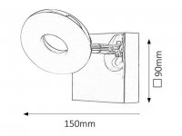 Beata LED 5W IP44 chrom RABALUX 5716