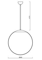 Závěsné svítidlo ISIS P3 PE LED-5L06C06Z11/PE3/a5 B 4000 27W IP40 OSMONT 66544
