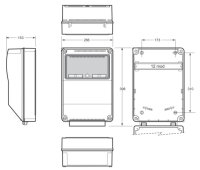 Famatel 3959 Skříň 3959 ACQUA Combi IP65, 12 modulů, 390x265x150mm