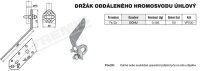 Držák oddáleného hromosvodu úhlový DOHU (FeZn) TREMIS VP030