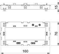 OBO 6288574 Přístrojové vložky,Modul 45 71MT3 45-2