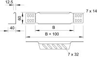 OBO RWEB 610 DD Redukční úhelník/zakončení pro kabelový žlab 60x100 Ocel