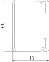 OBO LE 4060 TW rws Kanál LE pro ukládání vedení 2000x60x40 čistě bílá