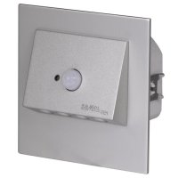 Světlo LED NAVI s čidlem pod omítku do KU krabice 230Vstř IP20 HLINÍK TEPLÁ BÍLÁ