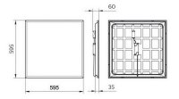 LED panel RC065B 38W/3400lm 840 UGR 19