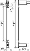 Držák pro zkoušečku napětí a tyče d24 mm DEHN 700006