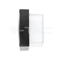 12W LED Wall Light Black Square 4000K,