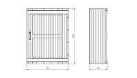 Skříň 39169 MAGNA IP65 1000x754x322mm, FAMATEL 39169