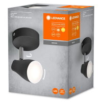 LEDVANCE LED SPOT PEAR BLACK 1 x 4.3W 2700K GU10