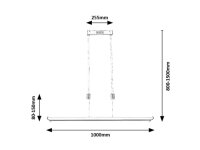TEMPERIUS LED 24W IP20 saténový chrom RABALUX 72011