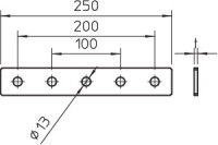 OBO 1124611 Spojka pro lištu MS 41 podélná GMS 5 VP G