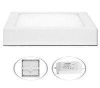 Ecolite SMD LED panel Vysoce úsporné přisazené stropní svítidlo, čtverec LED