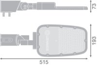 Pouliční svítidlo LEDVANCE STREETLIGHT AREA MEDIUM RV20ST 65W 765 RV20ST GY