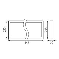 LED panel BAREV BL 40W 12030 NW MILEDO KANLUX 31174