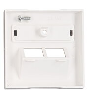 Kryt datové zásuvky 2x RJ45 UAE SFB, popisové pole, bílý SCHRACK EV104312--