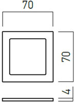 XDOMINO FRAME for 1 LED module for DM02