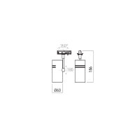 XMUSE PROJECTOR for MT 1x9W 220-240V AC