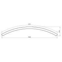 XFREE M CURVED DALI 1500mm 60dgr SUSP. L