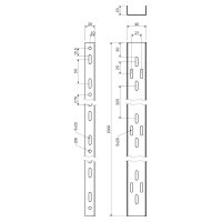 Kabelový žlab 20x40 děrovaný KOPOS NKZ 20X40_ZM
