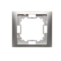 Rámeček 1-násobný Neos, stříbrná matná metalizované KONTAKT SIMON BMRC1/43