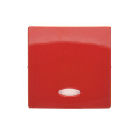 Kryt jednoduchý s průzorem pro spínače s LED podsvětlením, červený BMKW1L/22