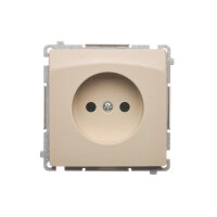 Zásuvka jednonásobná bez uzemnění béžová KONTAKT SIMON BMG1.01/12