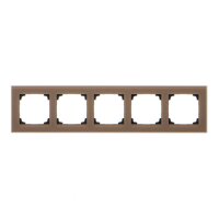 Rámeček 5 násobný, skleněný béžové matné sklo KONTAKT SIMON TRN5/172