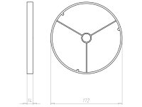 Přední prstevec KompaX 1, průměr 165 mm, do betonu KAISER 1293-66