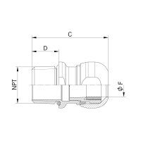 Kabelová vývodka SKINTOP INOX-R NPT 1 1/4'' LAPP 53806801