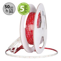 LED pásek SMD2835 NW, 128LED/m, 11,5W/m, DC24V, 2017lm/m, CRI90, IP67, 12mm, 5m